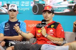 Charles Leclerc (MON) Ferrari in the FIA Press Conference. 04.05.2023. Formula 1 World Championship, Rd 5, Miami Grand Prix, Miami, Florida, USA, Preparation Day.