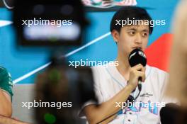 Zhou Guanyu (CHN) Alfa Romeo F1 Team in the FIA Press Conference. 04.05.2023. Formula 1 World Championship, Rd 5, Miami Grand Prix, Miami, Florida, USA, Preparation Day.