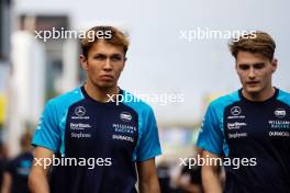 Alexander Albon (THA) Williams Racing and Logan Sargeant (USA) Williams Racing. 25.08.2023. Formula 1 World Championship, Rd 14, Dutch Grand Prix, Zandvoort, Netherlands, Practice Day.