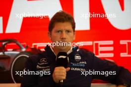 James Vowles (GBR) Williams Racing Team Principal in the FIA Press Conference. 25.08.2023. Formula 1 World Championship, Rd 14, Dutch Grand Prix, Zandvoort, Netherlands, Practice Day.