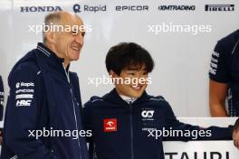 (L to R): Dr Helmut Marko (AUT) Red Bull Motorsport Consultant and Yuki Tsunoda (JPN) AlphaTauri. 27.08.2023. Formula 1 World Championship, Rd 14, Dutch Grand Prix, Zandvoort, Netherlands, Race Day.