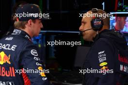 (L to R): Max Verstappen (NLD) Red Bull Racing with Gianpiero Lambiase (ITA) Red Bull Racing Engineer. 27.08.2023. Formula 1 World Championship, Rd 14, Dutch Grand Prix, Zandvoort, Netherlands, Race Day.