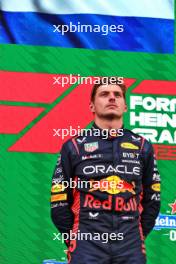 Race winner Max Verstappen (NLD) Red Bull Racing on the podium. 27.08.2023. Formula 1 World Championship, Rd 14, Dutch Grand Prix, Zandvoort, Netherlands, Race Day.