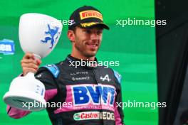 Pierre Gasly (FRA) Alpine F1 Team celebrates his third position on the podium. 27.08.2023. Formula 1 World Championship, Rd 14, Dutch Grand Prix, Zandvoort, Netherlands, Race Day.