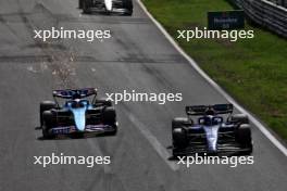 Alexander Albon (THA) Williams Racing FW45 and Esteban Ocon (FRA) Alpine F1 Team A523 battle for position. 27.08.2023. Formula 1 World Championship, Rd 14, Dutch Grand Prix, Zandvoort, Netherlands, Race Day.