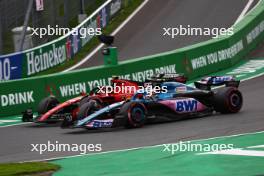 Pierre Gasly (FRA) Alpine F1 Team A523 and Carlos Sainz Jr (ESP) Ferrari SF-23 battle for position. 27.08.2023. Formula 1 World Championship, Rd 14, Dutch Grand Prix, Zandvoort, Netherlands, Race Day.