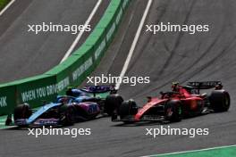 Pierre Gasly (FRA) Alpine F1 Team A523 and Carlos Sainz Jr (ESP) Ferrari SF-23 battle for position. 27.08.2023. Formula 1 World Championship, Rd 14, Dutch Grand Prix, Zandvoort, Netherlands, Race Day.