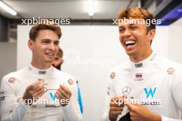 (L to R): Logan Sargeant (USA) Williams Racing with Alexander Albon (THA) Williams Racing. 26.08.2023. Formula 1 World Championship, Rd 14, Dutch Grand Prix, Zandvoort, Netherlands, Qualifying Day.