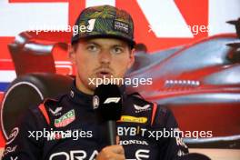 Max Verstappen (NLD) Red Bull Racing in the post qualifying FIA Press Conference. 26.08.2023. Formula 1 World Championship, Rd 14, Dutch Grand Prix, Zandvoort, Netherlands, Qualifying Day.