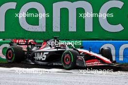 Kevin Magnussen (DEN) Haas VF-23 crashed in the third practice session. 26.08.2023. Formula 1 World Championship, Rd 14, Dutch Grand Prix, Zandvoort, Netherlands, Qualifying Day.