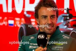 Fernando Alonso (ESP) Aston Martin F1 Team in the FIA Press Conference. 24.08.2023. Formula 1 World Championship, Rd 14, Dutch Grand Prix, Zandvoort, Netherlands, Preparation Day.