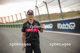 Zhou Guanyu (CHN) Alfa Romeo F1 Team walks the circuit. 24.08.2023. Formula 1 World Championship, Rd 14, Dutch Grand Prix, Zandvoort, Netherlands, Preparation Day.