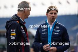 James Vowles (GBR) Williams Racing Team Principal with Paul Monaghan (GBR) Red Bull Racing Chief Engineer. 24.08.2023. Formula 1 World Championship, Rd 14, Dutch Grand Prix, Zandvoort, Netherlands, Preparation Day.
