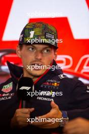 Max Verstappen (NLD) Red Bull Racing in the FIA Press Conference. 24.08.2023. Formula 1 World Championship, Rd 14, Dutch Grand Prix, Zandvoort, Netherlands, Preparation Day.