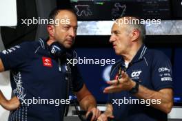 (L to R): Peter Bayer, AlphaTauri Chief Executive Officer with Franz Tost (AUT) AlphaTauri Team Principal. 06.10.2023 Formula 1 World Championship, Rd 18, Qatar Grand Prix, Doha, Qatar, Qualifying Day.