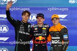Pole position for Max Verstappen (NLD) Red Bull Racing, 2nd for George Russell (GBR) Mercedes AMG F1 and 6th for Oscar Piastri (AUS) McLaren. 06.10.2023 Formula 1 World Championship, Rd 18, Qatar Grand Prix, Doha, Qatar, Qualifying Day.