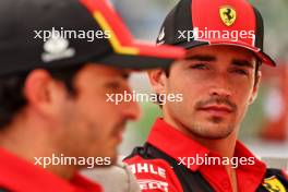 Charles Leclerc (MON) Ferrari with team mate Carlos Sainz Jr (ESP) Ferrari. 07.10.2023. Formula 1 World Championship, Rd 18, Qatar Grand Prix, Doha, Qatar, Sprint Day.