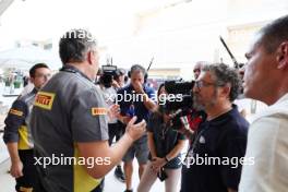 Mario Isola (ITA) Pirelli Racing Manager with the media. 07.10.2023. Formula 1 World Championship, Rd 18, Qatar Grand Prix, Doha, Qatar, Sprint Day.