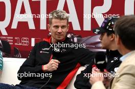 Nico Hulkenberg (GER) Haas F1 Team in the FIA Press Conference. 05.10.2023. Formula 1 World Championship, Rd 18, Qatar Grand Prix, Doha, Qatar, Preparation Day.