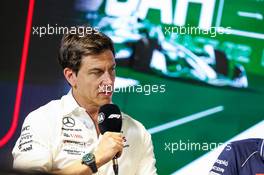 Toto Wolff (GER) Mercedes AMG F1 Shareholder and Executive Director, in the FIA Press Conference. 17.03.2023. Formula 1 World Championship, Rd 2, Saudi Arabian Grand Prix, Jeddah, Saudi Arabia, Practice Day.