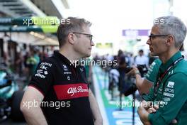 (L to R): Andreas Seidl (GER) Sauber Group Chief Executive Officer with Mike Krack (LUX) Aston Martin F1 Team, Team Principal. 17.03.2023. Formula 1 World Championship, Rd 2, Saudi Arabian Grand Prix, Jeddah, Saudi Arabia, Practice Day.