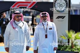 (L to R): Sheikh Salman bin Isa Al-Khalifa (BRN) Chief Executive of Bahrain International Circuit with Prince Khalid Bin Sultan Al Faisal (KSA) President of the Saudi Automobile and Motorcycle Federation. 17.03.2023. Formula 1 World Championship, Rd 2, Saudi Arabian Grand Prix, Jeddah, Saudi Arabia, Practice Day.