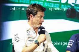 Toto Wolff (GER) Mercedes AMG F1 Shareholder and Executive Director, in the FIA Press Conference. 17.03.2023. Formula 1 World Championship, Rd 2, Saudi Arabian Grand Prix, Jeddah, Saudi Arabia, Practice Day.