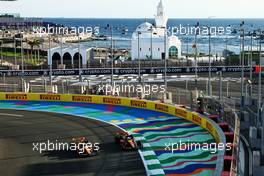 (L to R): Lando Norris (GBR) McLaren MCL60 and team mate Oscar Piastri (AUS) McLaren MCL60. 17.03.2023. Formula 1 World Championship, Rd 2, Saudi Arabian Grand Prix, Jeddah, Saudi Arabia, Practice Day.