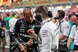 Lewis Hamilton (GBR) Mercedes AMG F1 on the grid. 19.03.2023. Formula 1 World Championship, Rd 2, Saudi Arabian Grand Prix, Jeddah, Saudi Arabia, Race Day.
