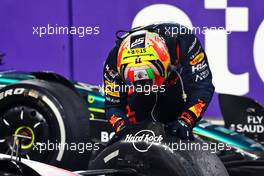 Race winner Sergio Perez (MEX) Red Bull Racing celebrates in parc ferme. 19.03.2023. Formula 1 World Championship, Rd 2, Saudi Arabian Grand Prix, Jeddah, Saudi Arabia, Race Day.