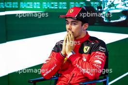 Charles Leclerc (MON) Ferrari in the post qualifying FIA Press Conference.  18.03.2023. Formula 1 World Championship, Rd 2, Saudi Arabian Grand Prix, Jeddah, Saudi Arabia, Qualifying Day.