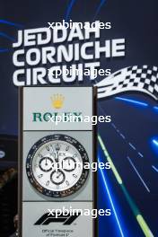 Paddock atmosphere - Rolex clock. 16.03.2023. Formula 1 World Championship, Rd 2, Saudi Arabian Grand Prix, Jeddah, Saudi Arabia, Preparation Day.