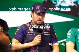 Sergio Perez (MEX) Red Bull Racing in the FIA Press Conference. 16.03.2023. Formula 1 World Championship, Rd 2, Saudi Arabian Grand Prix, Jeddah, Saudi Arabia, Preparation Day.