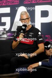 Alessandro Alunni Bravi (ITA) Alfa Romeo F1 Team Managing Director and Team Representative in the FIA Press Conference. 15.09.2023. Formula 1 World Championship, Rd 16, Singapore Grand Prix, Marina Bay Street Circuit, Singapore, Practice Day.