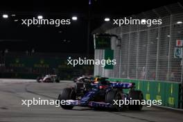 Esteban Ocon (FRA) Alpine F1 Team A523. 17.09.2023. Formula 1 World Championship, Rd 16, Singapore Grand Prix, Marina Bay Street Circuit, Singapore, Race Day.