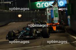 George Russell (GBR) Mercedes AMG F1 W14. 17.09.2023. Formula 1 World Championship, Rd 16, Singapore Grand Prix, Marina Bay Street Circuit, Singapore, Race Day.