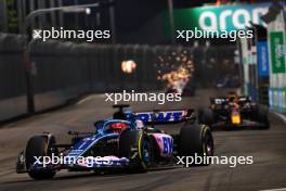 Esteban Ocon (FRA) Alpine F1 Team A523. 17.09.2023. Formula 1 World Championship, Rd 16, Singapore Grand Prix, Marina Bay Street Circuit, Singapore, Race Day.