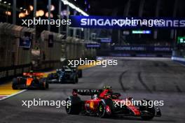 Carlos Sainz Jr (ESP) Ferrari SF-23. 17.09.2023. Formula 1 World Championship, Rd 16, Singapore Grand Prix, Marina Bay Street Circuit, Singapore, Race Day.