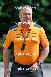 Zak Brown (USA) McLaren Executive Director. 17.09.2023. Formula 1 World Championship, Rd 16, Singapore Grand Prix, Marina Bay Street Circuit, Singapore, Race Day.