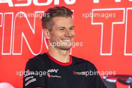 Nico Hulkenberg (GER) Haas F1 Team, in the FIA Press Conference. 24.02.2023. Formula 1 Testing, Sakhir, Bahrain, Day Two.