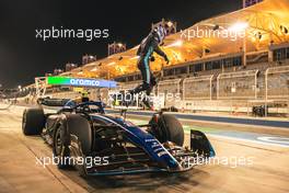 Logan Sargeant (USA) Williams Racing FW45 stops in the pits. 24.02.2023. Formula 1 Testing, Sakhir, Bahrain, Day Two.