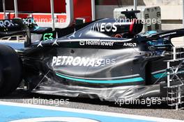 Mercedes floor Technical. 23.02.2023. Formula 1 Testing, Sakhir, Bahrain, Day One.