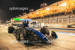 Logan Sargeant (USA) Williams Racing FW45 stops in the pits. 24.02.2023. Formula 1 Testing, Sakhir, Bahrain, Day Two.