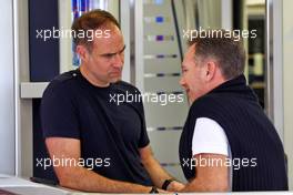 (L to R): Oliver Mintzlaff (GER) Red Bull Racing Chief Executive Officer with Christian Horner (GBR) Red Bull Racing Team Principal. 24.02.2023. Formula 1 Testing, Sakhir, Bahrain, Day Two.