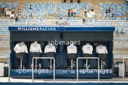 Williams Racing pit gantry. 24.02.2023. Formula 1 Testing, Sakhir, Bahrain, Day Two.