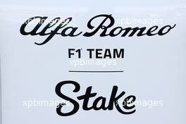 Alfa Romeo F1 Team logo. 24.02.2023. Formula 1 Testing, Sakhir, Bahrain, Day Two.