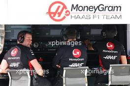 Haas F1 Team pit gantry. 24.02.2023. Formula 1 Testing, Sakhir, Bahrain, Day Two.