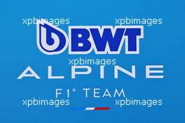 Alpine F1 Team logo. 24.02.2023. Formula 1 Testing, Sakhir, Bahrain, Day Two.