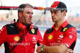 Charles Leclerc (MON) Ferrari (Right). 25.02.2023. Formula 1 Testing, Sakhir, Bahrain, Day Three.