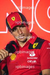 Carlos Sainz Jr (ESP) Ferrari in the FIA Press Conference. 25.02.2023. Formula 1 Testing, Sakhir, Bahrain, Day Three.